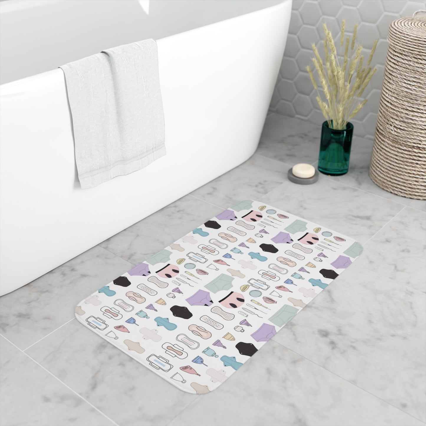 Menstrual Products Bath Mat