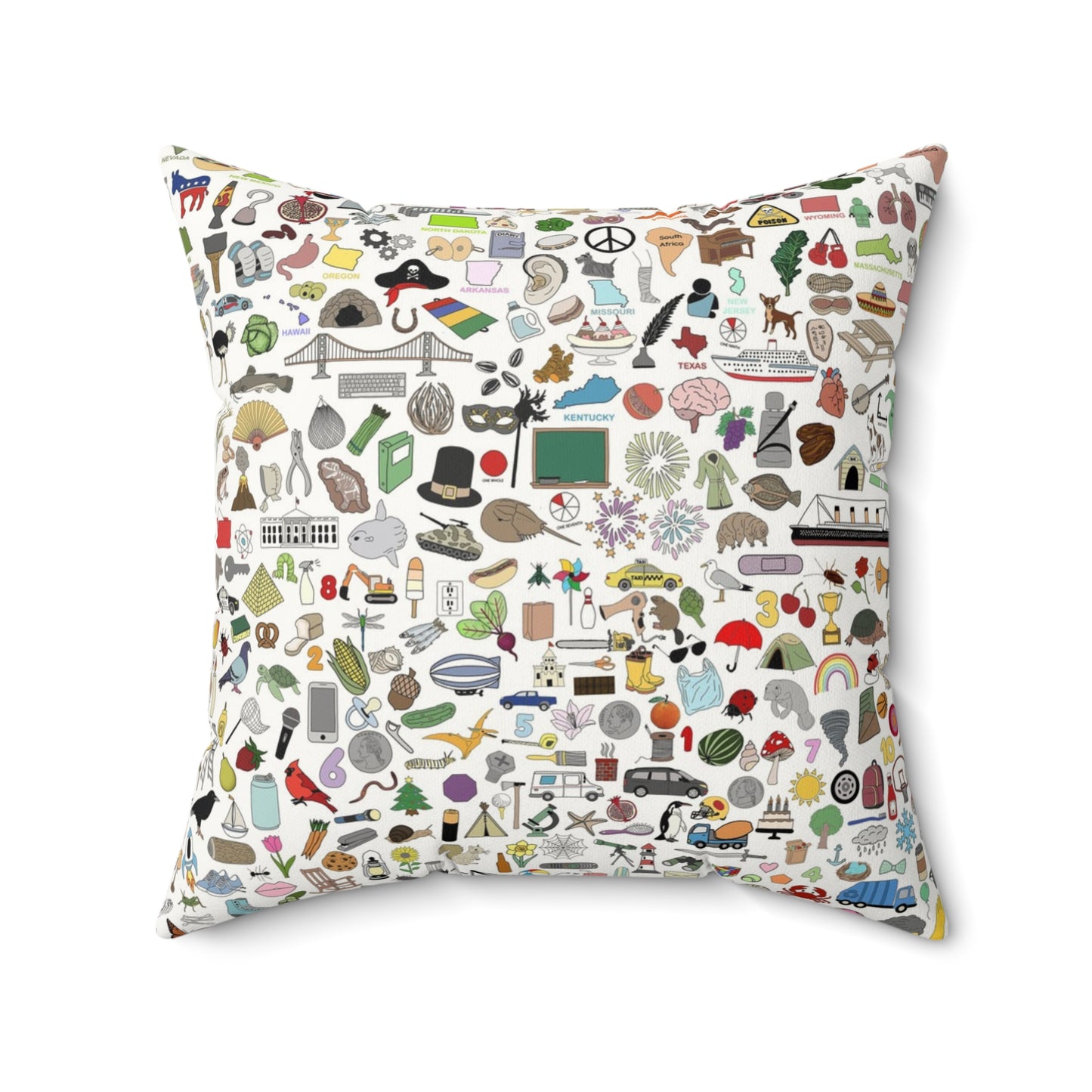 Faux Suede Square Pillow