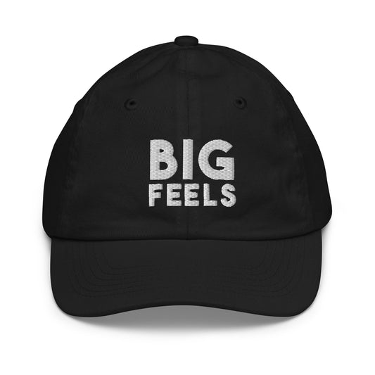 "BIG FEELS" YOUTH HAT- BLACK